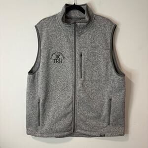 L.L. Bean Men's Sweater Fleece‎ Vest Full Zip Gray XL Reg